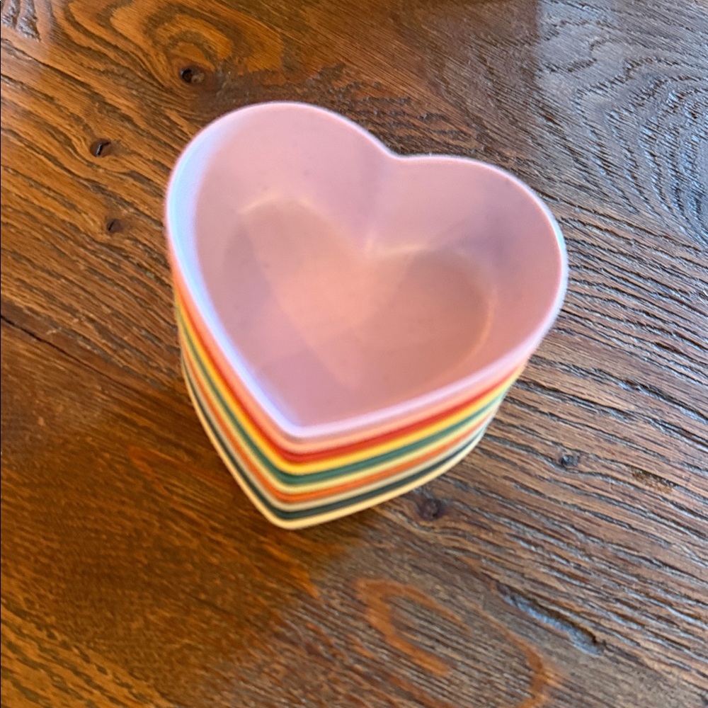Colorful Mini Heart-Shaped Bowls 💜 Set of 10 - Picture 10 of 11